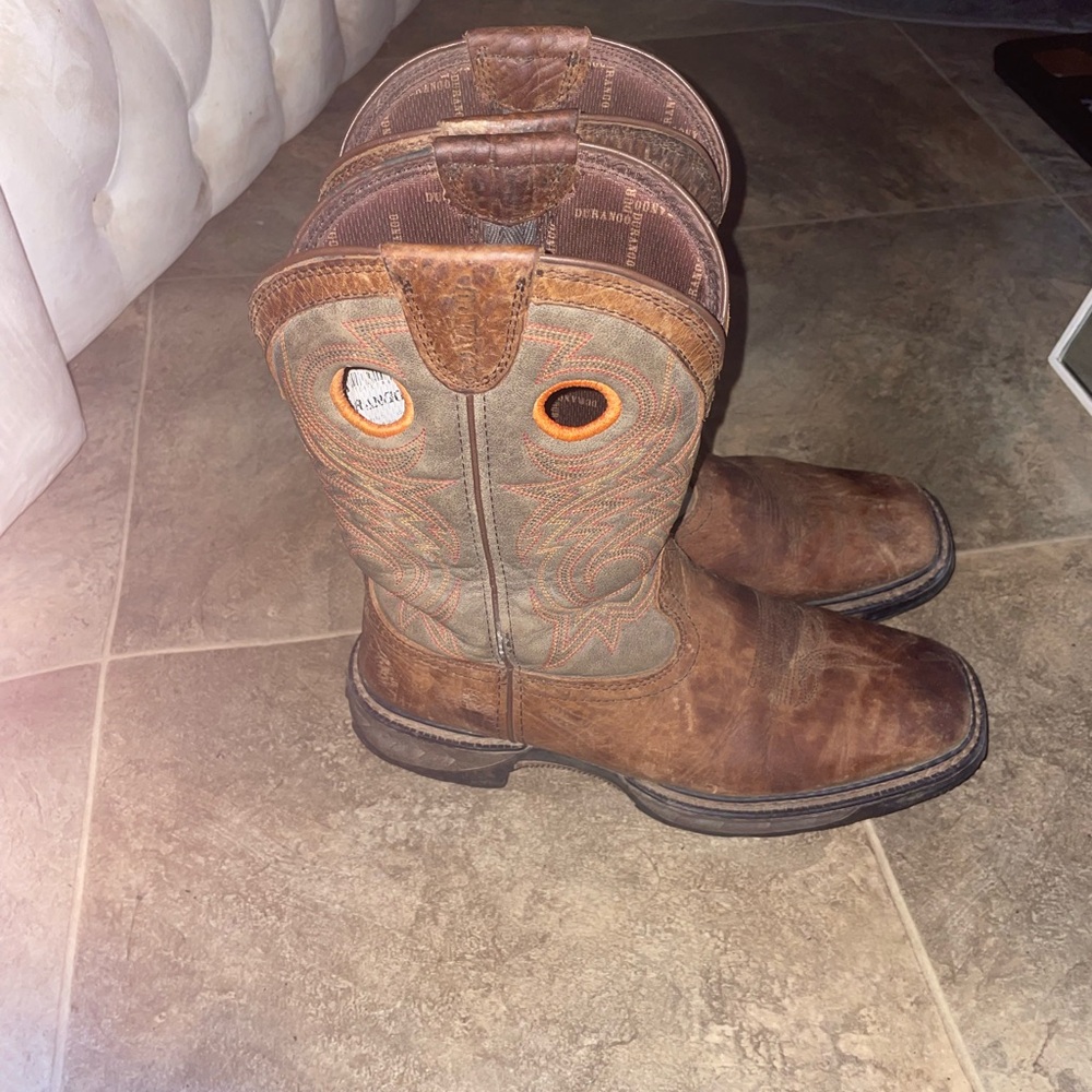 Ariat Distressed Brown Leather Western Boots